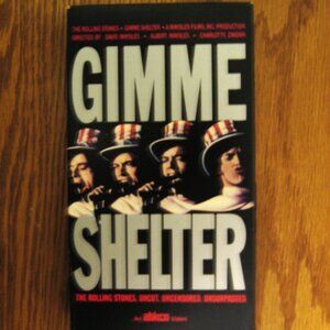 Gimme Shelter The Rolling Stones UNCUT UNCENSORED UNSURPASSED ( VHS 1991 )